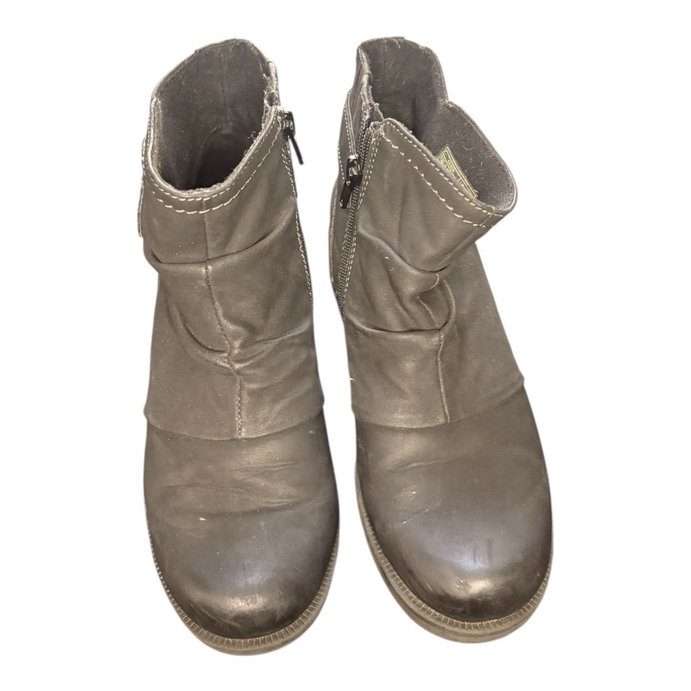 Earth Origins Women's Raveen Black Ankle Boots Booties ‎ Size 8.5 Faux Leather